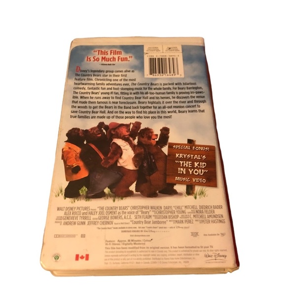 DISNEY County Bears VHS - Picture 3 of 3